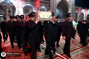 آیین افتتاح حسینیه شهدا در حرم مطهر رضوی