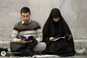 مراسم احیا شب بیست و یکم ماه مبارک رمضان در حرم مطهر رضوی-1