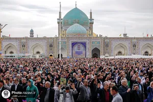 مراسم سخنرانی نوروزی رهبر معظم انقلاب اسلامی در حرم مطهر رضوی - 1