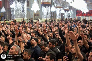 عزاداری هیئت مکتب العباس در رواق امام خمینی(ره)