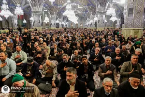 عزاداری روز شهادت حضرت امام کاظم(علیه&zwnj;السلام) در رواق امام خمینی حرم مطهر رضوی