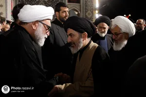 آیین خطبه خوانی شب شهادت امام رضا علیه السلام در حرم مطهر رضوی -2