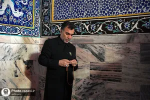 حال و هوای حرم مطهر رضوی در شب شهادت امام صادق علیه&zwnj;السلام