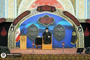 مراسم مقتل خوانی روز عاشورا در حرم مطهر رضوی