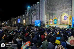 مراسم احیا شب بیست و یکم ماه مبارک رمضان در حرم مطهر رضوی - 1