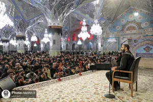 مراسم عزاداری شهادت امام سجاد علیه السلام در حرم مطهر رضوی