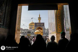 سیاه&zwnj;پوشی حرم مطهر رضوی در پی حمله تروریستی رژیم صهيونيستی به غزه