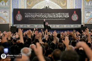 مراسم چهارپایه خوانی در حرم مطهر رضوی