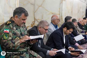 غبارروبی ضریح مطهر حضرت رضا علیه&zwnj;السلام در آستانه دهه کرامت