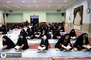 تشییع پیکر مطهر شهید گمنام در دبیرستان دخترانه امام رضا علیه&zwnj;السلام