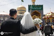 عقد در آغوش نور؛ وقتی جوانی، در سایه‌سار حرم مطهر رضوی «بله» می‌گوید
