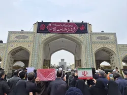 پیکر مطهر ۲ شهید امروز در مشهد تشییع شد
