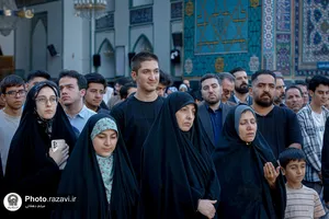 تشرف نخبگان و المپیادی کشور به حرم مطهر رضوی
