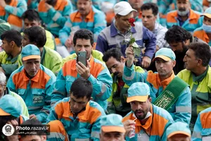 مراسم اذن خدمت و تشرف نیروهای خدمات شهری به حرم مطهر رضوی