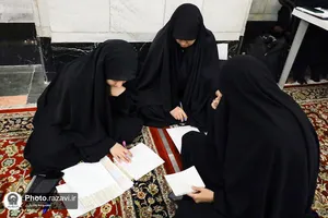 اعتکاف دخترانه دانش آموزان دبیرستان&zwnj;های امام رضا علیه&zwnj;السلام-1