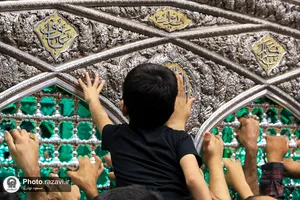 عزاداری تاسوعای حسینی در حرم مطهر رضوی