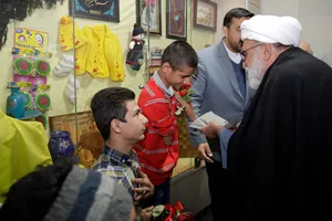 مهمانی یلدایی پدر با فرزندان امام رضایی شهید فیاض بخش