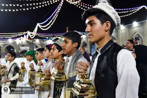 استقبال از ماه مبارک رمضان در حرم مطهر رضوی
