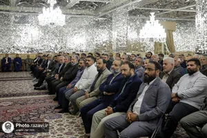 دیدار جمعی از مداحان با تولیت آستان قدس رضوی