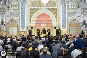 عزاداری روز شهادت امام صادق(علیه&zwnj;السلام) در حرم مطهر رضوی
