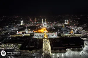 شکوه عزای حسینی در حرم مطهر رضوی