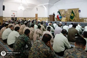 تشرف فرماندهان و پرسنل فراجا به حرم مطهر رضوی