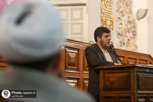 نشست صمیمی دانشجویان دانشگاه علوم اسلامی رضوی با رییس سازمان علمی و فرهنگی آستان قدس رضوی