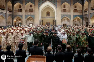 بزرگداشت مقام سرباز در حرم مطهر رضوی 