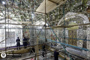اصلاح نورپردازی روضه منور رضوی