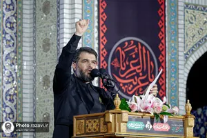 مراسم بزرگداشت چهلمین روز تدفین رهبر شهید انقلاب اسلامی در حرم مطهر رضوی