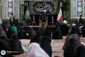 مراسم عزاداری دهه فاطمیه در صحن امام حسن مجتبی علیه السلام