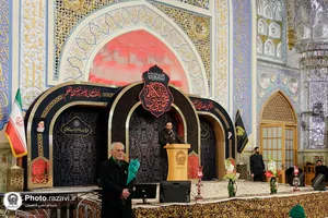 عزاداری روز شهادت حضرت امام کاظم(علیه&zwnj;السلام) در رواق امام خمینی حرم مطهر رضوی