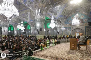 مراسم میلاد امام حسن عسکری(علیه&zwnj;السلام) در حرم مطهر رضوی