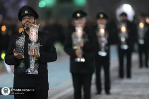 آیین خطبه خوانی شب شهادت امام رضا علیه السلام در حرم مطهر رضوی - 1