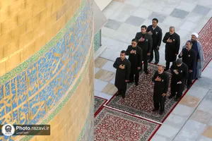 آیین اذن عزای ماه محرم در حرم مطهر رضوی-1
