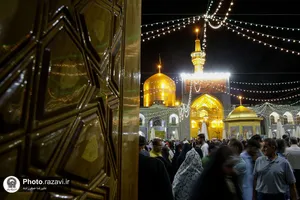 جشن میلاد پیامبر اکرم و امام صادق علیهماالسلام در حرم مطهر رضوی