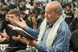 مراسم مقتل خوانی روز عاشورا در حرم مطهر رضوی