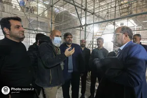 تشرف جمعی از عوامل رسانه ملی به حرم مطهر رضوی