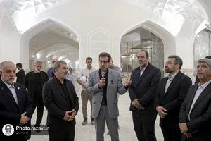 بازدید جمعی از نمایندگان مجلس شورای اسلامی از فعالیت&zwnj;های عمرانی حرم مطهر رضوی