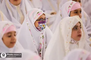 جشن تکلیف دختران در حرم مطهر رضوی
