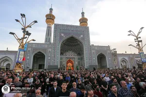 آیین چهارپایه خوانی در سالروز شهادت امیرالمومنین علیه السلام در حرم مطهر رضوی - 1