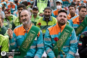مراسم اذن خدمت و تشرف نیروهای خدمات شهری به حرم مطهر رضوی
