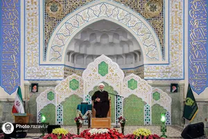 حال و هوای حرم مطهر رضوی در شام میلاد حضرت معصومه سلام الله علیها