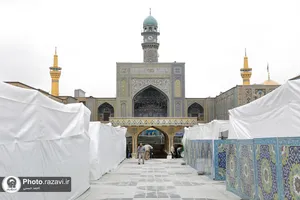 بهسازی مسیر ورودی رواق دارالحجه حرم مطهر رضوی