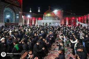 عزاداری زائران اردوزبان در حسینیه حرم مطهر رضوی