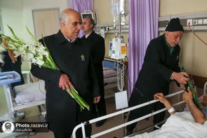 عیادت از بیماران در سالروز ولادت امام رضا علیه&zwnj;السلام
