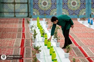 سفره افطاری رضوی در صحن امام حسن مجتبی علیه&zwnj;السلام