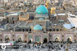 فرش&zwnj;آرایی حرم مطهر رضوی ویژه مراسم احیا