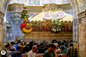 گل آرایی حرم حضرت معصومه سلام الله علیها