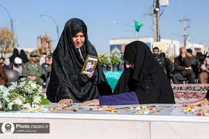 مراسم گرامیداشت هفتمین روز تدفین شهید گمنام زائر شهر رضوی